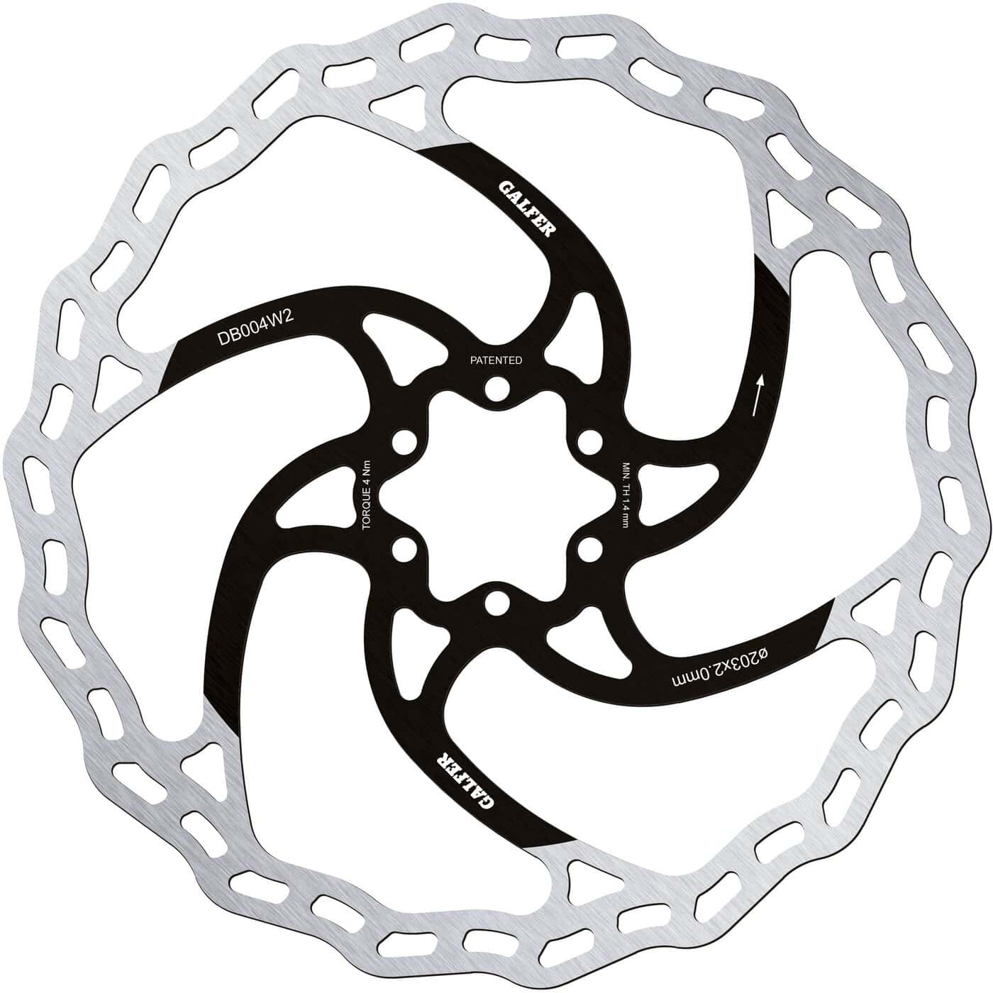 Galfer Disc Rotor Wave  2.00mm 6 Bolt